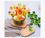 17pcs Fruit & Veg Cutters with Brush & Pusher *ON SALE! (Original price: R198)