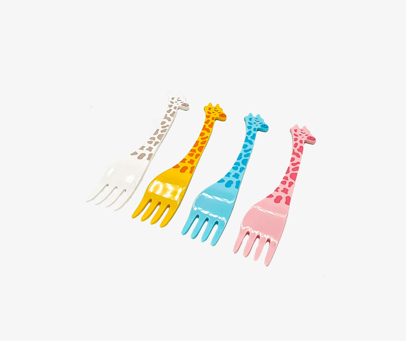 4 pack Giraffe forks